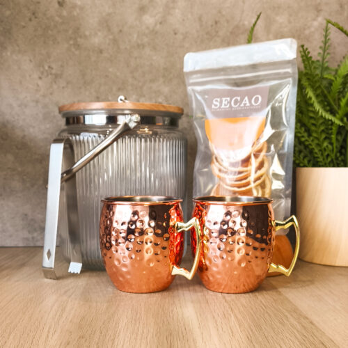 Regalo Gourmet Hielera + pack de Mug cobre