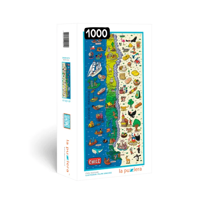 Puzzle de Chile Ilustrado 1000 piezas