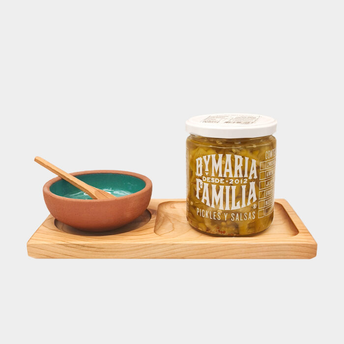 Set de Regalo - Tabla Pocillo cerámica Aji Bymaria - Imagen 2