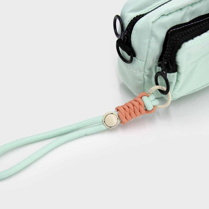 Strap Celular Cuerda Ajustable para Muñeca Verde Menta Salmón - Imagen 3