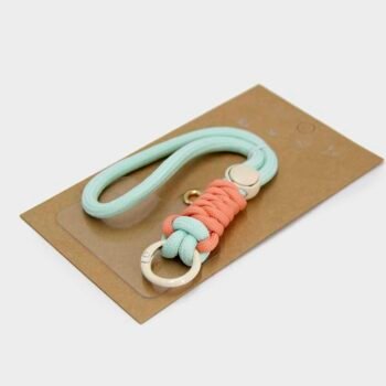 Strap Celular Cuerda Ajustable para Muñeca Verde Menta Salmón