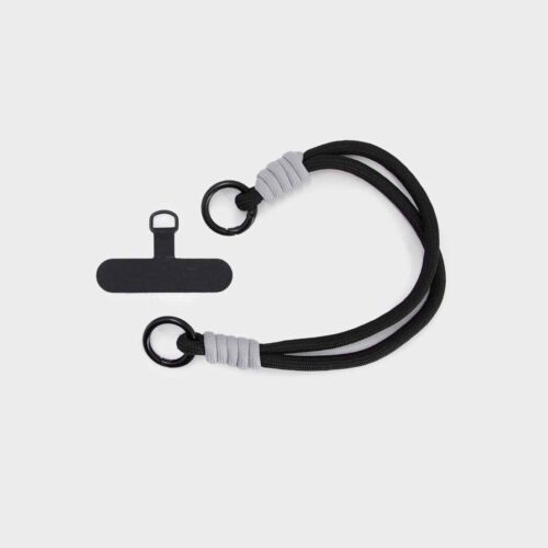 Strap Cuerda Doble para Muñeca Negra Plomo