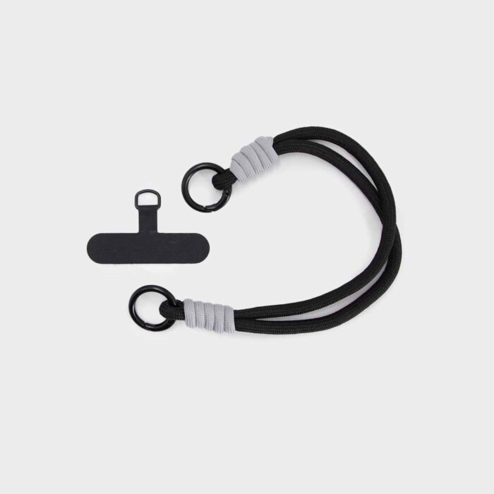 Strap Cuerda Doble para Muñeca Negra Plomo