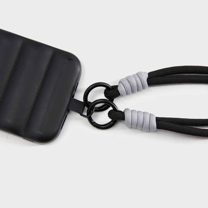 Strap Cuerda Doble para Muñeca Negra Plomo - Imagen 3