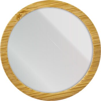 Espejo de bambú circular