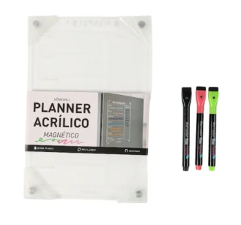 Planificador Semanal Vertical Acrílico Magnético