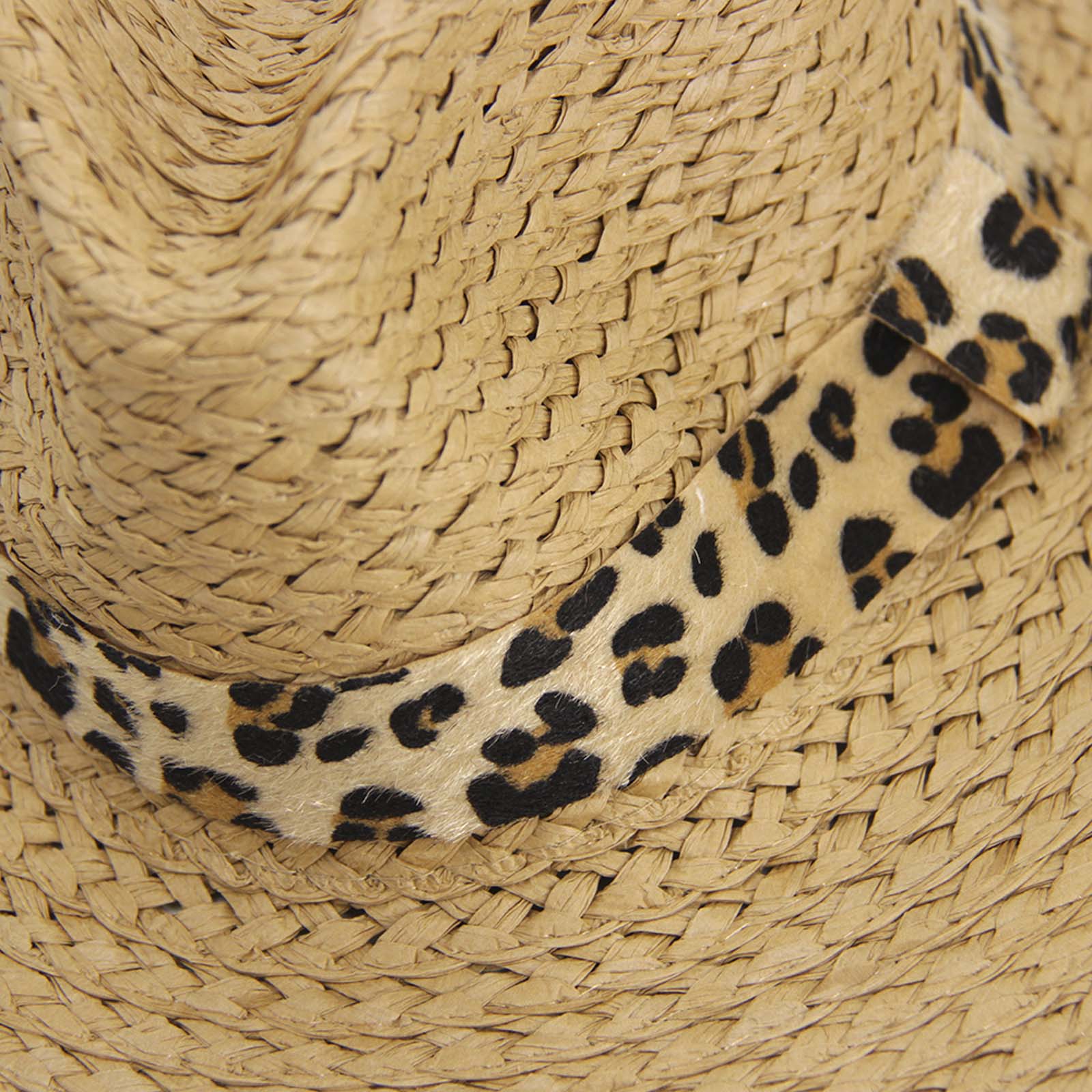 Sombrero de rafia animal print - Imagen 3