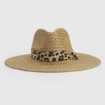 Sombrero de rafia animal print