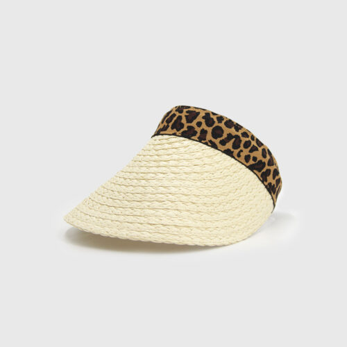 Visera de Rafia animal print