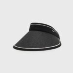 Visera de rafia color negro
