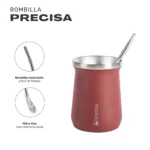 [LHMAMU-RD] Mate Acero Inoxidable con Bombilla Lhotse Red