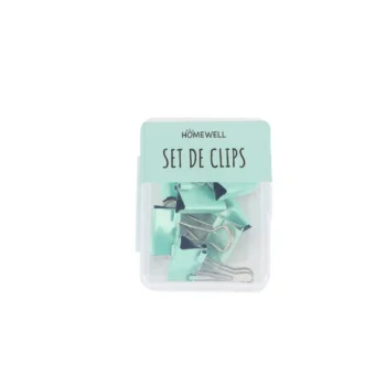 Set de Clips Dobles Pastel Verde - Home Well