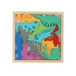 Puzzle Infantil de Madera Dinosaurios