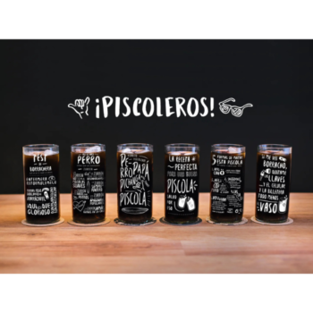 Juego de 6 vasos -  Piscoleros 500ml