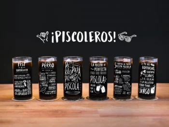 Piscoleros - Juego de 6 Vasos - 500 ml - Green Glass
