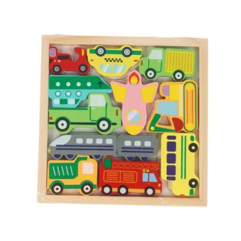 Puzzle Infantil de Madera Vehiculos