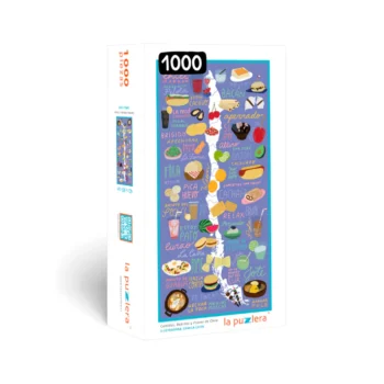 Puzzle Comida, Bebidas y Frases Chilena 1000 Piezas - La Puzzlera