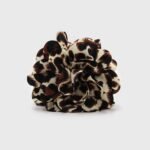 Hair clip flor de tela Beige