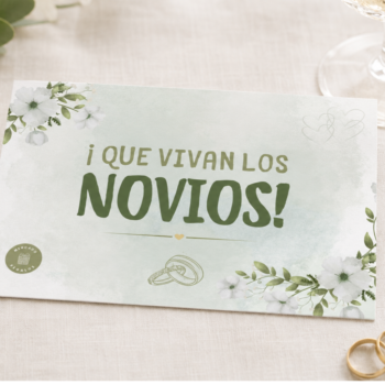 Tarjeta - ¡Que vivan los novios!